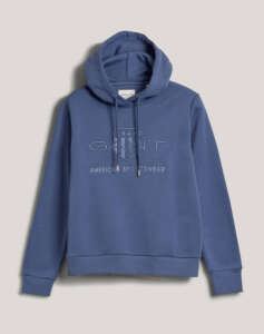 GANT LS REG TONAL SHIELD HOODIE