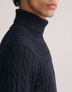 GANT SWEATER LS COTTON CABLE TURTLE NECK