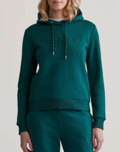 GANT LS REG TONAL SHIELD HOODIE