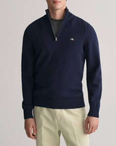 GANT SWEATER LS CASUAL COTTON HALF ZIP