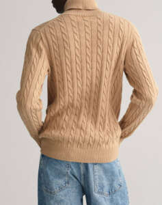 GANT SWEATER LS COTTON CABLE TURTLE NECK