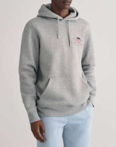 GANT LS REG MEDIUM ARCHIVE SHIELD HOODIE