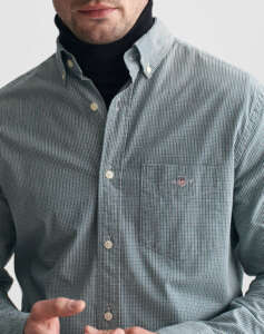 GANT ΠΟΥΚΑΜΙΣΟ ΜΜ REG POPLIN MICRO GINGHAM SHIRT