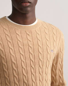 GANT ΠΟΥΛΟΒΕΡ ΜΜ COTTON CABLE C-NECK