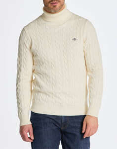 GANT ΠΟΥΛΟΒΕΡ ΜΜ COTTON CABLE TURTLE NECK