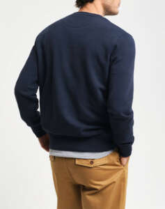 GANT LS EMBOSSED C-NECK SWEATSHIRT