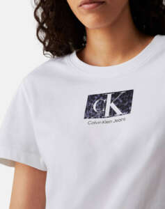 CALVIN KLEIN PRINTED BOX SLIM TEE