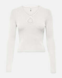 ONLY ONLMEDDI LS PEEK A BOO V-NECK CC KNT