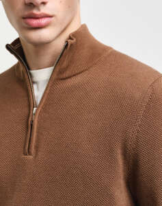 GANT ΠΟΥΛΟΒΕΡ ΜΜ COTTON PIQUE HALF ZIP