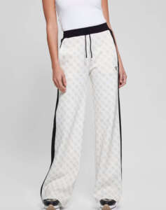 GUESS ELÉA 4G STRAIGHT LONG PANTS ΠΑΝΤΕΛΟΝΙ ΓΥΝΑΙΚΕΙΟ