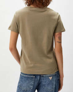 GUESS SS CN BOXY LOGO TEE SHIRT WOMEN