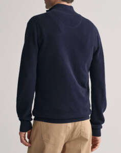 GANT SWEATER LS COTTON PIQUE HALF ZIP