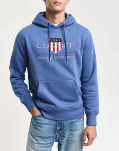 GANT LS REG ARCHIVE SHIELD HOODIE