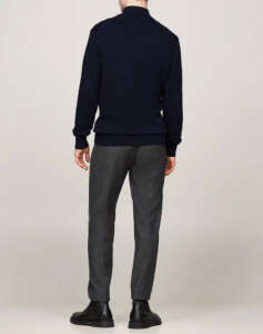 TOMMY HILFIGER PIMA ORG CTN CASHMERE ZIP MOCK