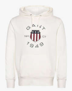 GANT LS PRINT SWEAT HOODIE