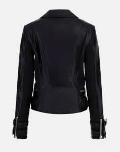 GUESS ΑΚΥΡΟ MYLA MOTO JACKET ΜΠΟΥΦΑΝ ΓΥΝΑΙΚΕΙΟ