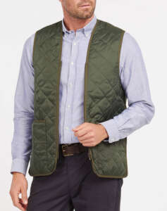 BARBOUR QUILTED WAISTCOAT/ZIP-IN LINER