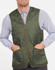 BARBOUR QUILTED WAISTCOAT/ZIP-IN LINER