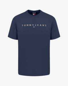 TOMMY JEANS TJM REG GOLD LINEAR LOGO TEE EXT