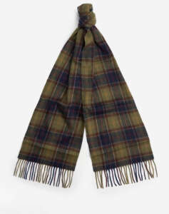 BARBOUR TARTAN SCARF & GLOVE GIFT SET