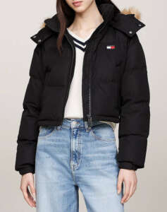 TOMMY JEANS TJW CRP ALASKA FAUX FUR HOOD