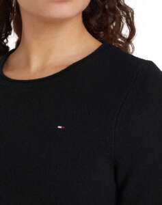 TOMMY HILFIGER SOFT WOOL FLARED C-NK SWT DRESS