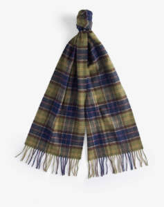 BARBOUR TARTAN LAMBSWOOL SCARF