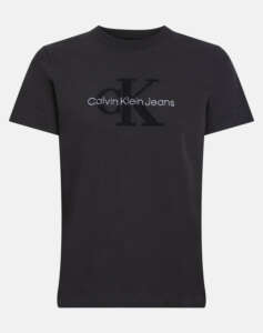 CALVIN KLEIN CHENILLE MONOLOGO REGULAR TEE