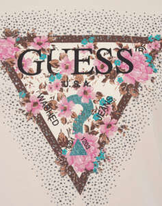 GUESS SS CN CHERRY FLOWER TEE SHIRT WOMEN