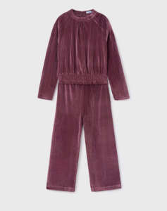 MAYORAL Velvet pants set