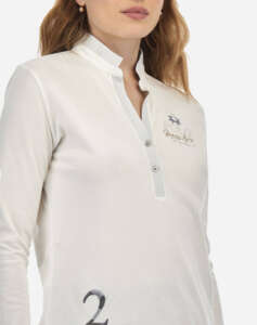 LA MARTINA ΜΠΛΟΥΖΑ ΠΟΛΟ ΜΜ WOMAN POLO LONG SLEEVES PIQUET