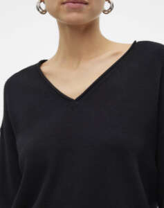 VERO MODA VMGOLD ROLL LS LONG V-NECK PULLOVER GA