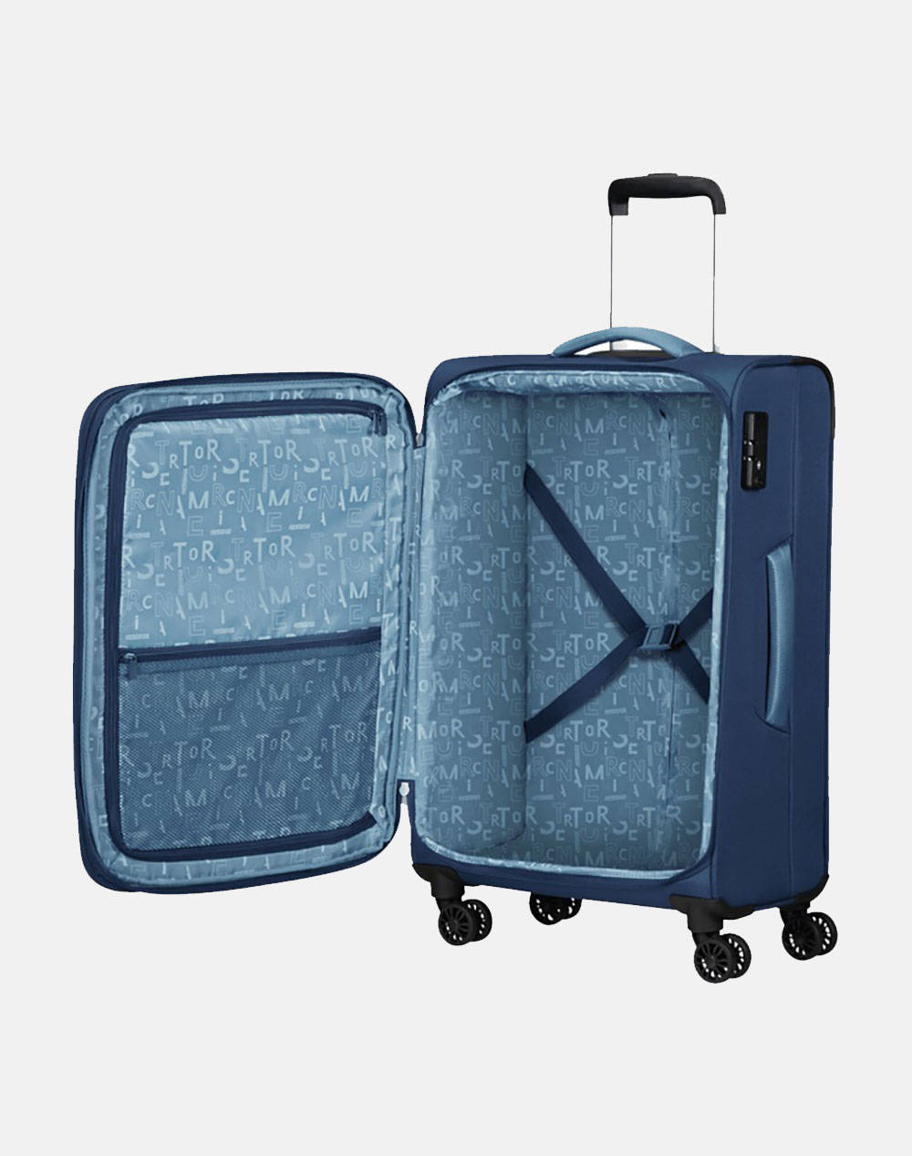 AMERICAN TOURISTER SUITCASE PULSONIC-SPINNER EXP TSA (Dimensions: 68 x 44 x 27 cm.)