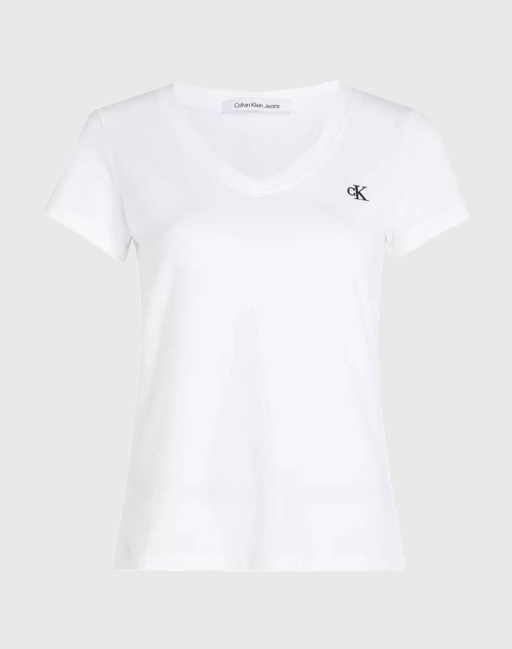 CALVIN KLEIN CK EMBROIDERY STRETCH V-NECK