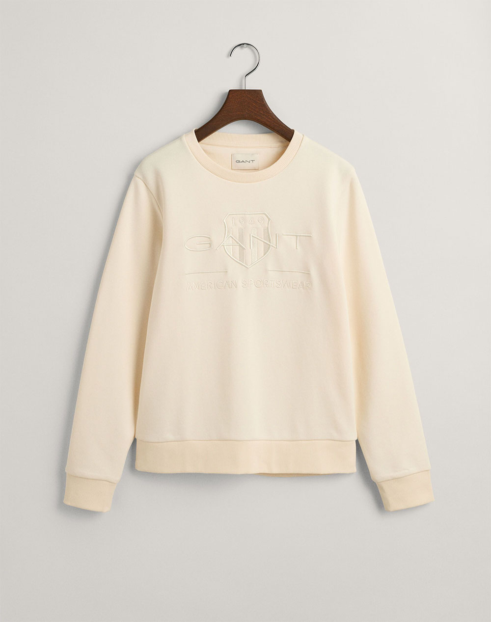 GANT SWEATSHIRT LS REG TONAL SHIELD C-NECK SWEAT