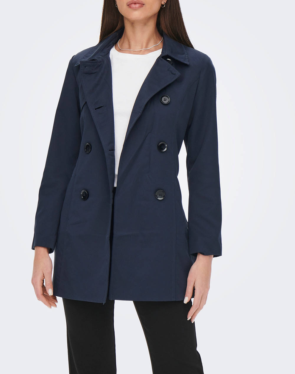 ONLY ONLY ONLVALERIE TRENCHCOAT OTW NOOS 15191821-Night Sky DarkBlue