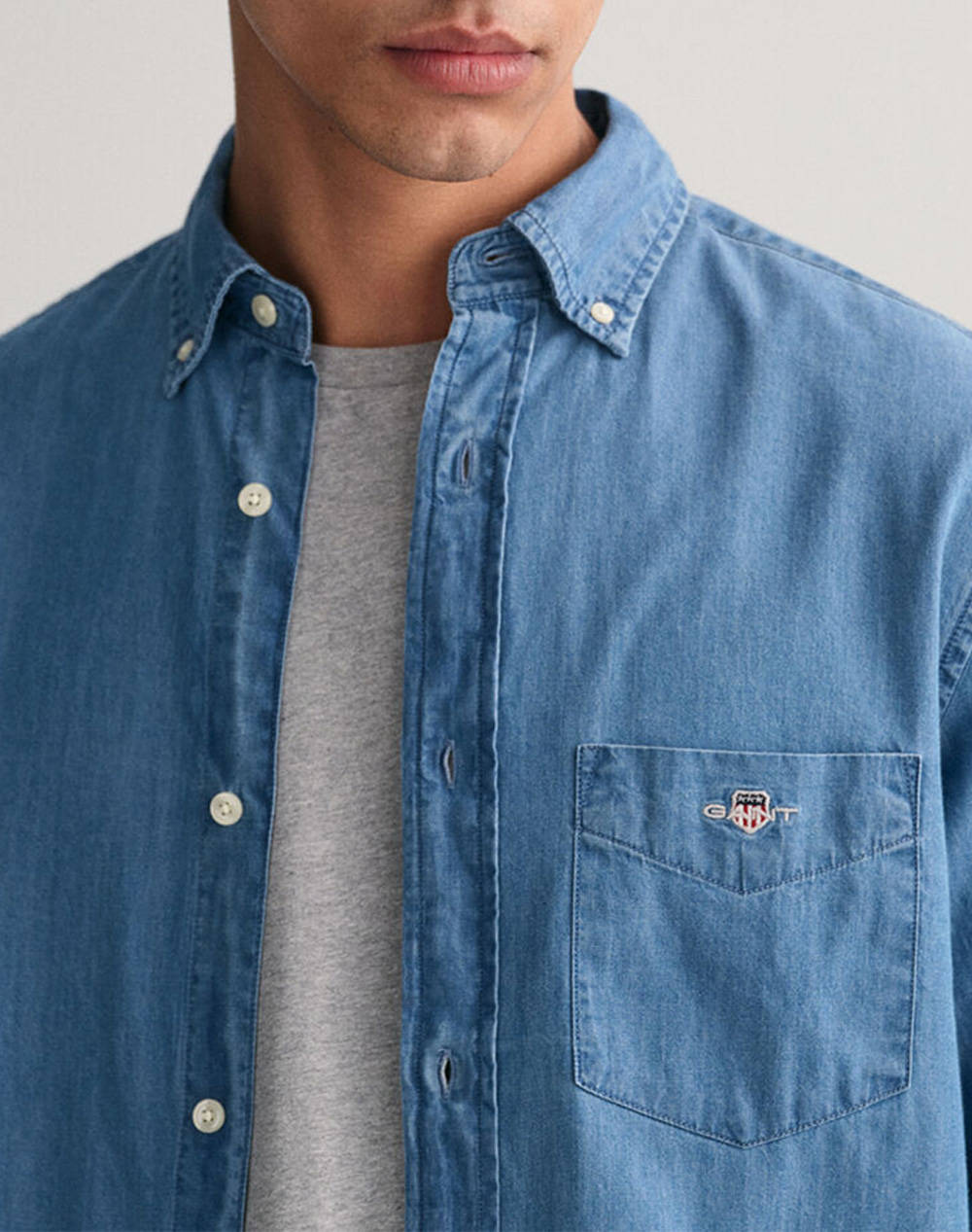 GANT SHIRT LS REG INDIGO BD