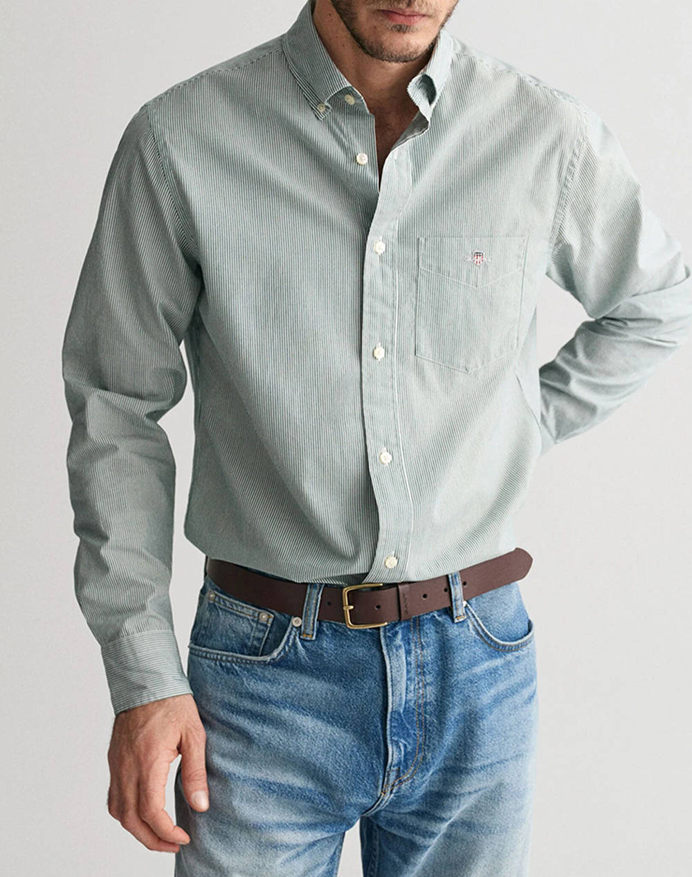 GANT UNDERSHIRT MM REG POPLIN BANKER SHIRT