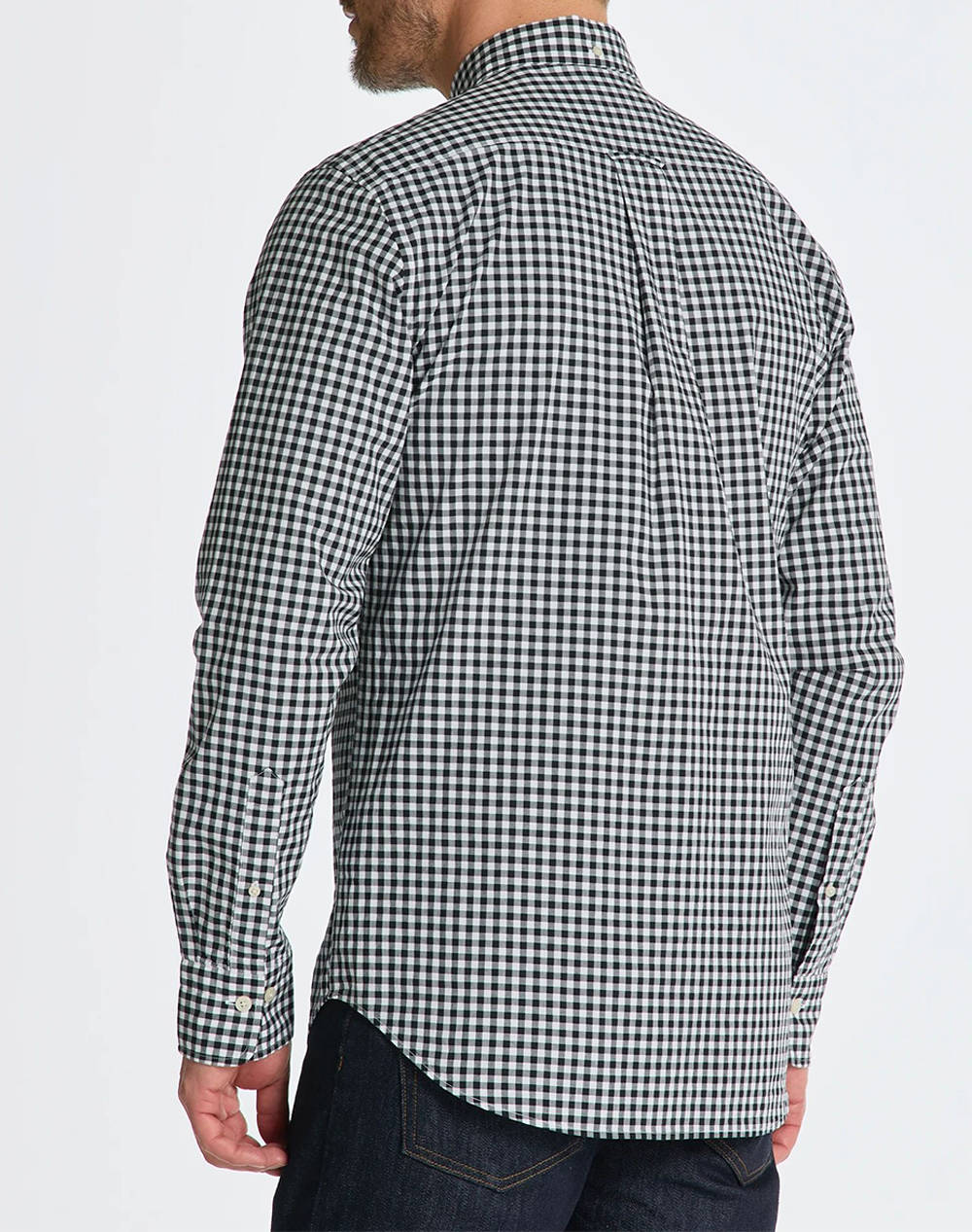 GANT REG POPLIN GINGHAM SHIRT LS