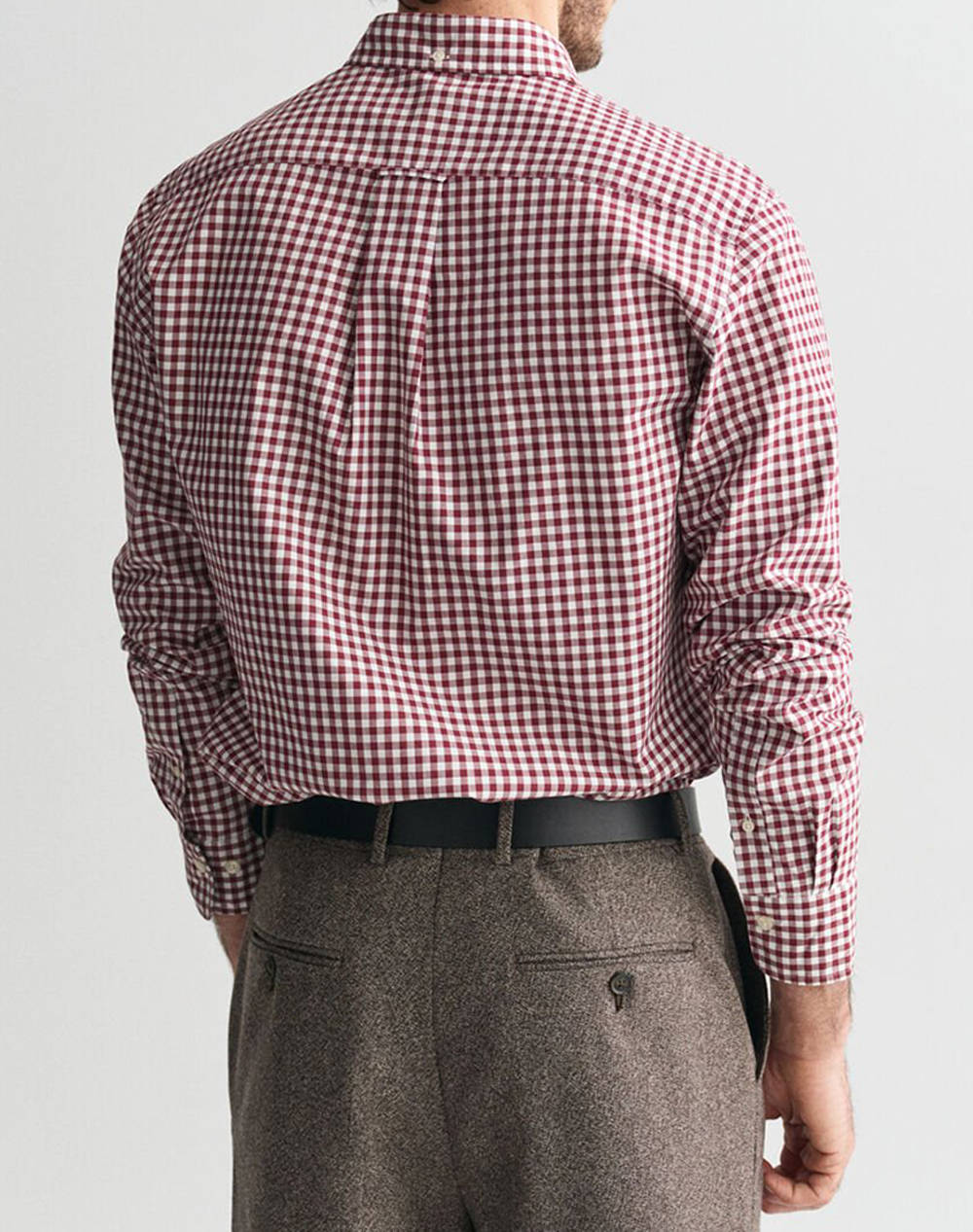 GANT REG POPLIN GINGHAM SHIRT LS