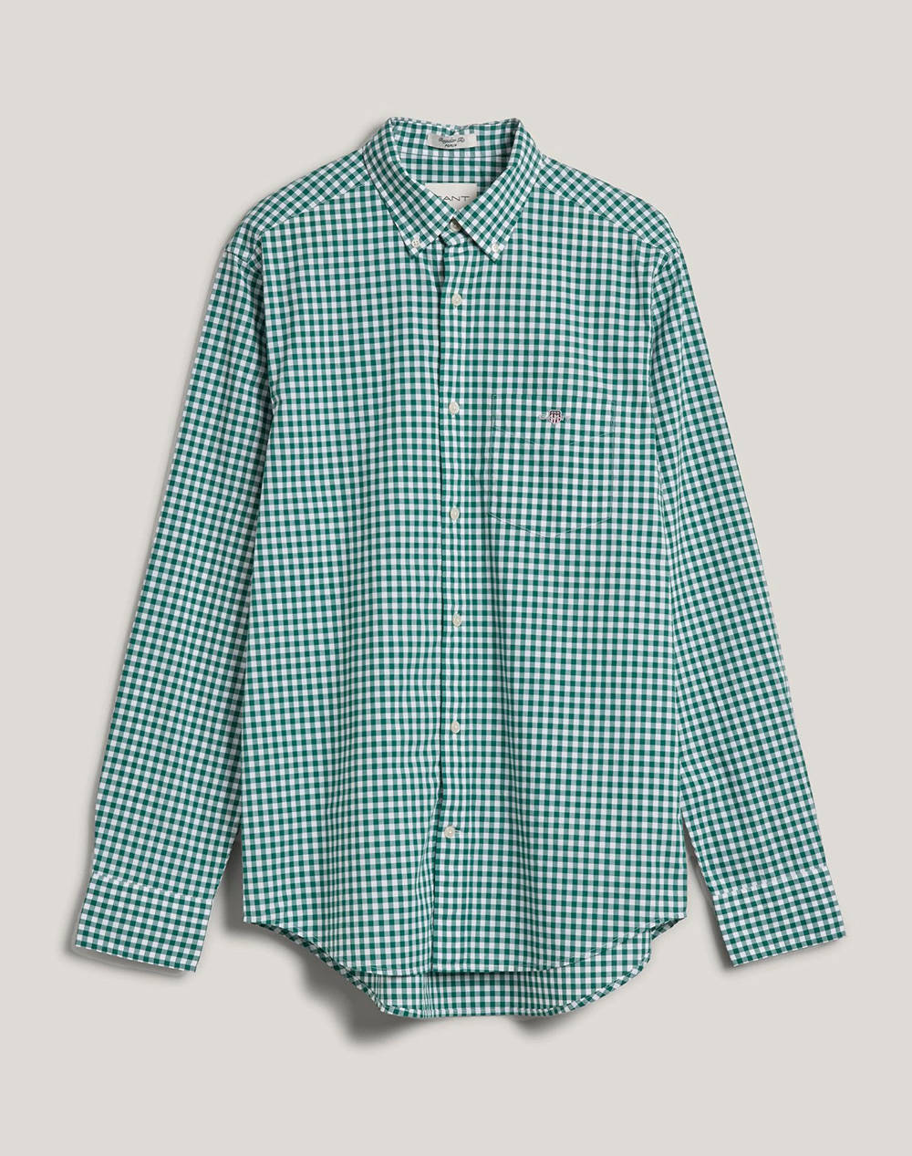 GANT REG POPLIN GINGHAM SHIRT LS