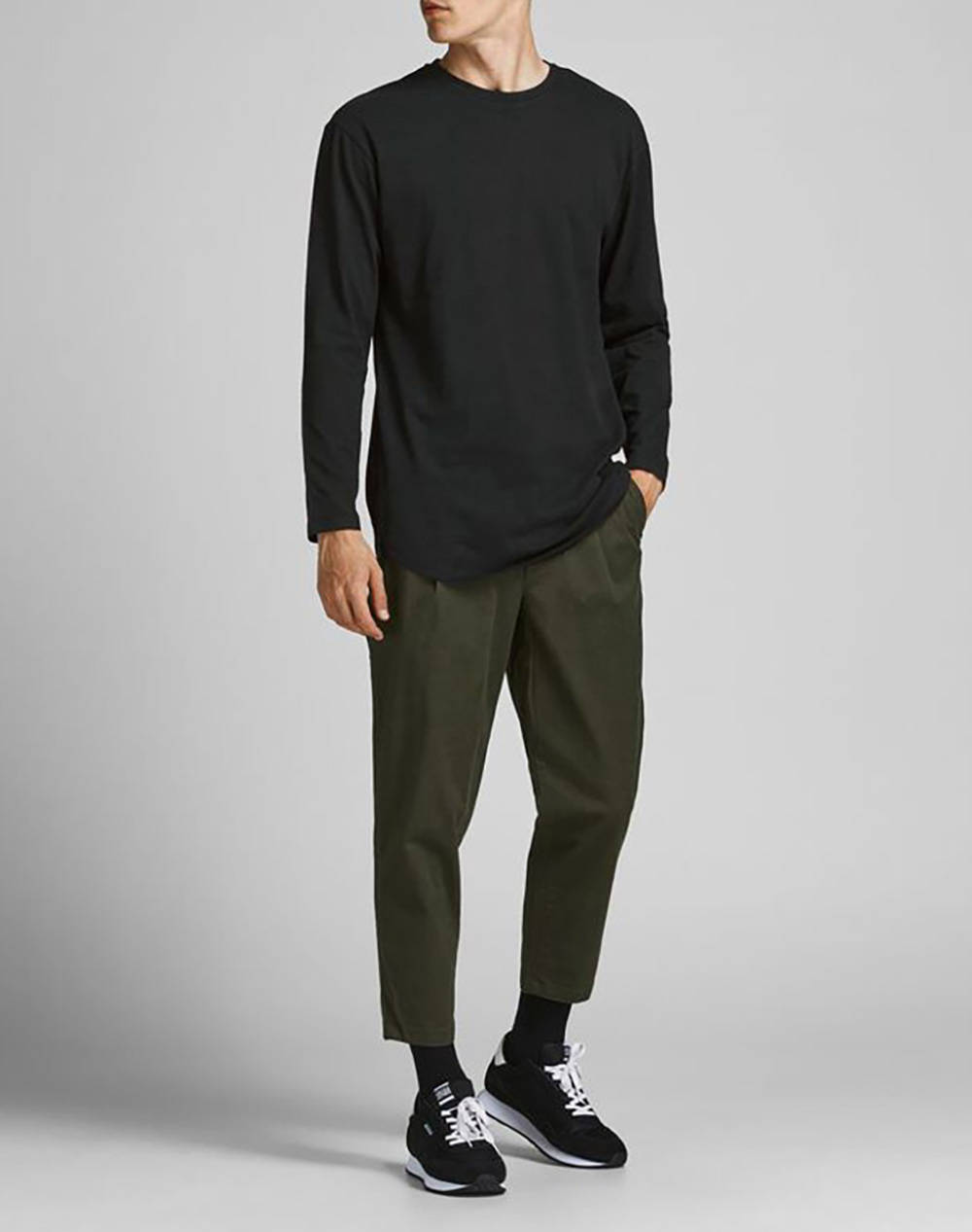 JACK&JONES JJENOA TEE O-NECK LS NOOS