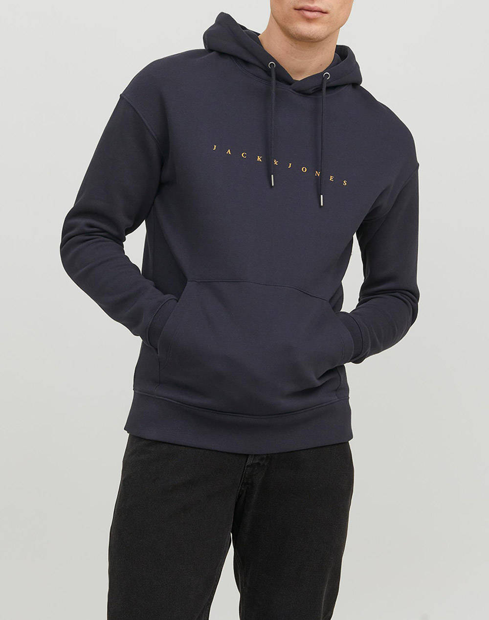 JACK&JONES JACK&JONES JJESTAR JJ SWEAT HOOD NOOS 12233972-Dark Navy NavyBlue