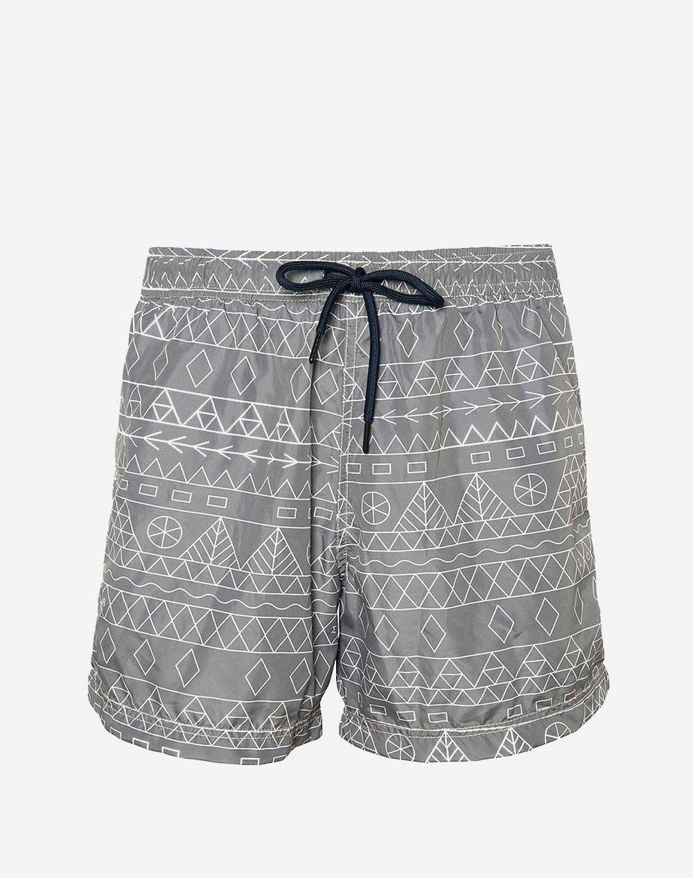 SUN OF A BEACH TINOS GREY SWIM SHORTS MENS