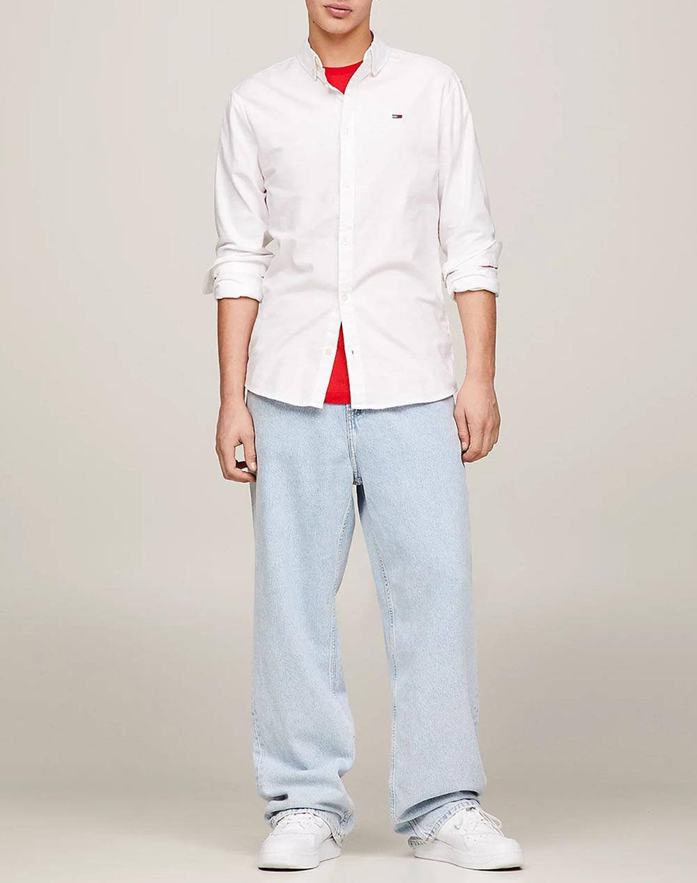 TOMMY JEANS TJM SLIM STRETCH OXFORD SHIRT