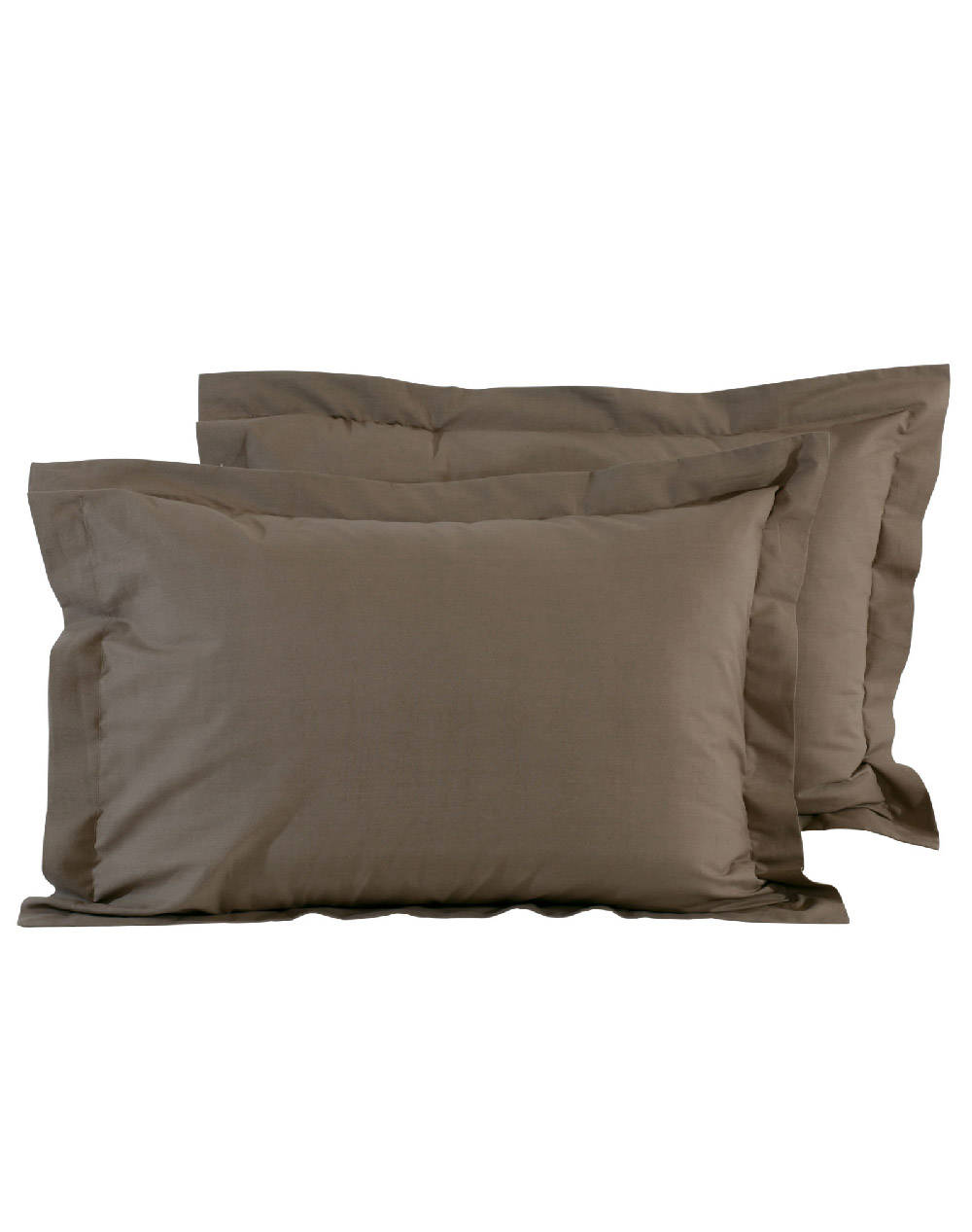 DAS 1004 PAIR PILLOW CASES BROWN