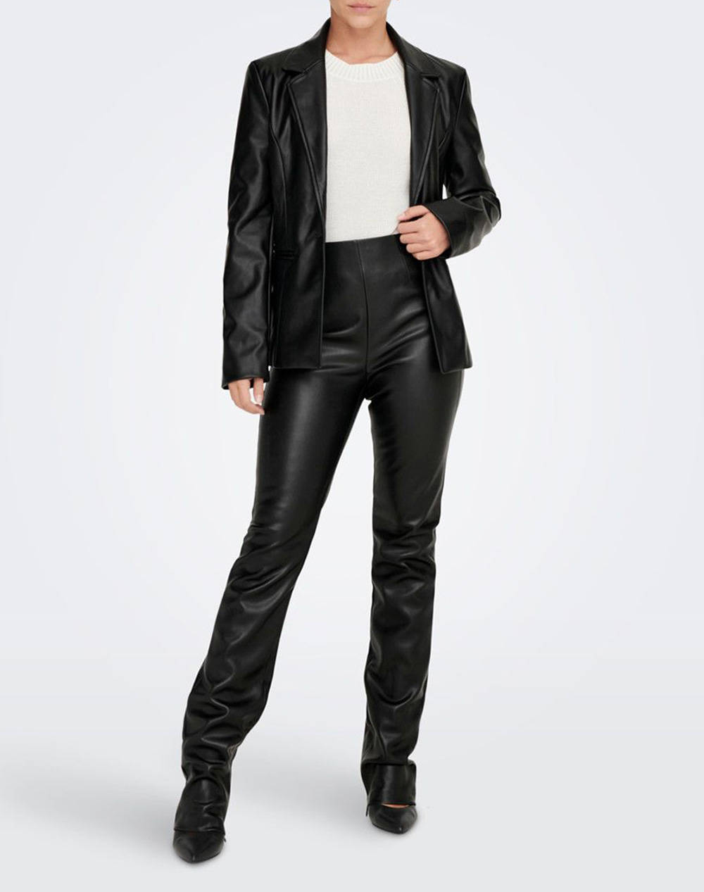 ONLY ONLDIONNE HW FAUX LEATHER LEGGING PNT - Black | Politikos-shop.gr