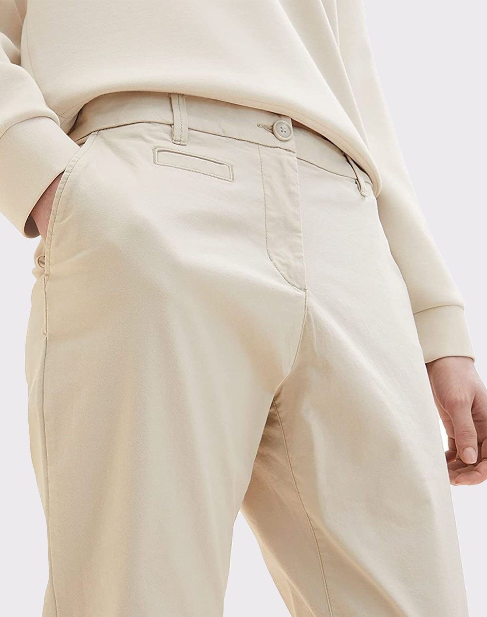 Tom Tailor Capri Trousers beige  Dressforless