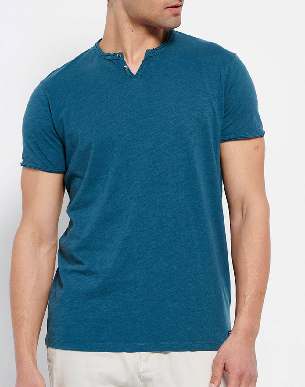 Essential henley neck t-shirt