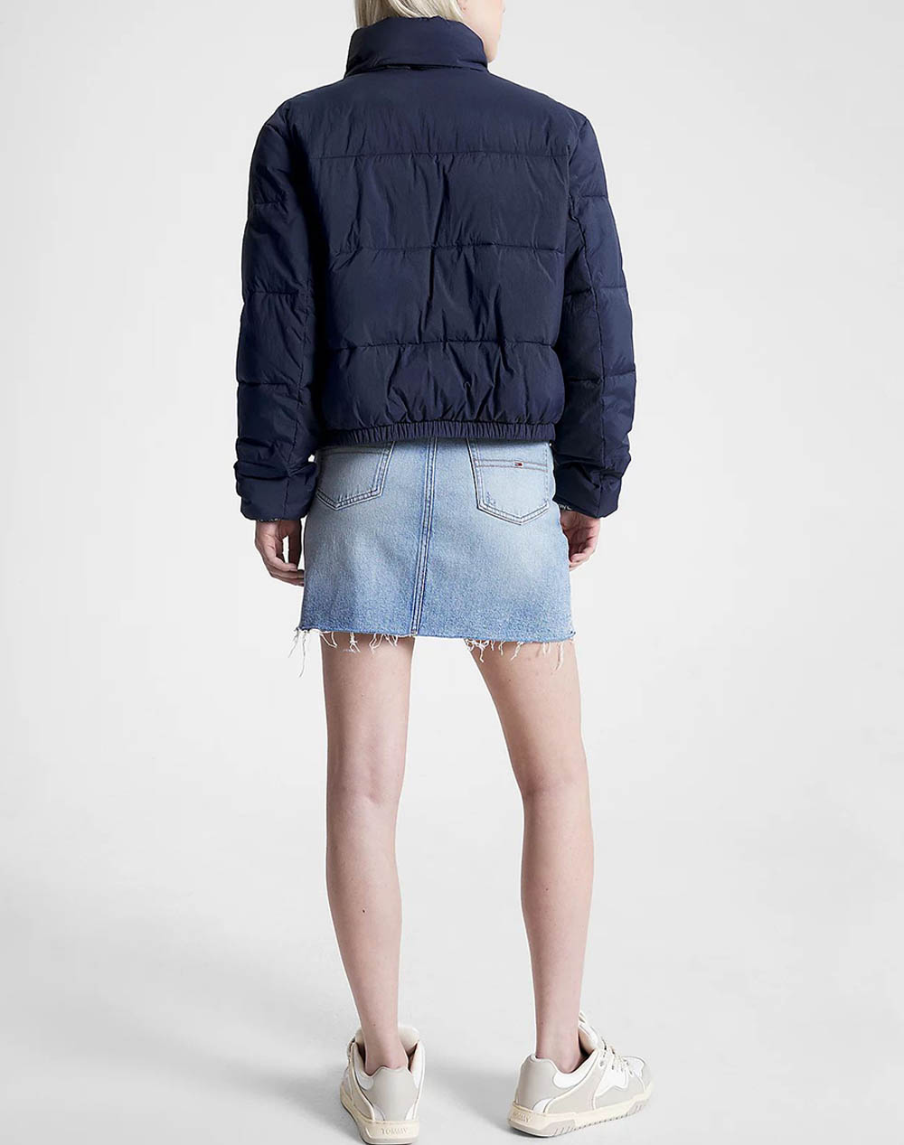 TOMMY TAPE PUFFER LIGHT JEANS QUILTED TJW - NavyBlue